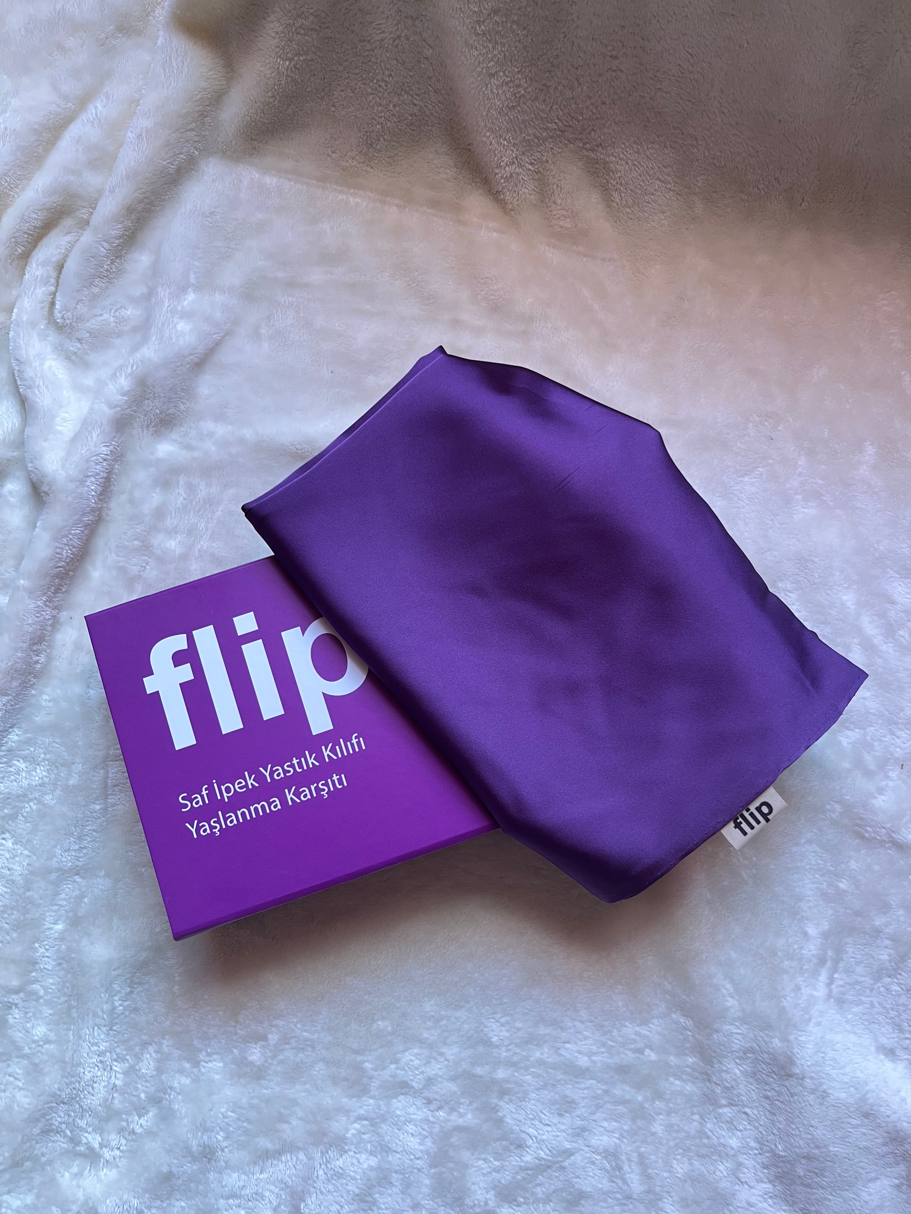 Dut İpek Mor Premium Yastık Kılıfı